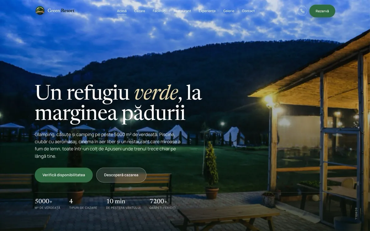 Green Resort, site de glamping din Apuseni