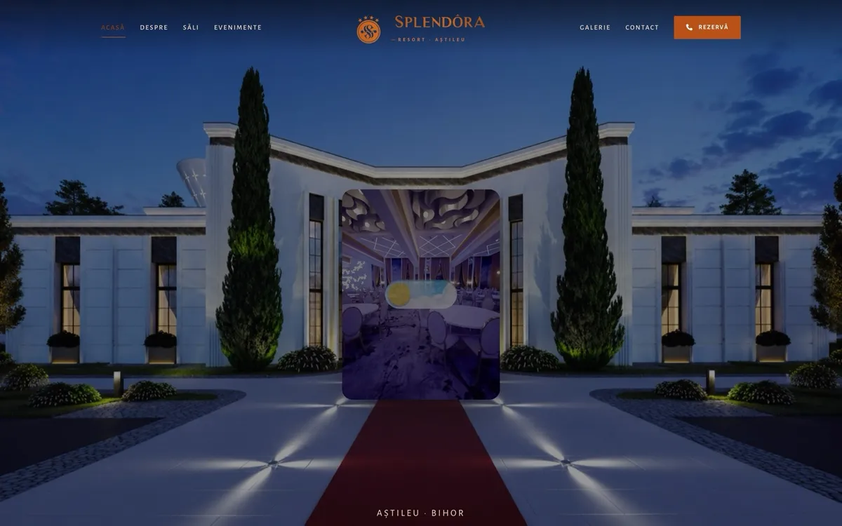 Splendora Resort, site pentru un resort de evenimente din Bihor